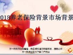 2018养老保险背景市场背景26页.ppt
