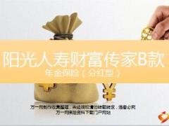阳光人寿财富传家B款产品培训课件29页.ppt