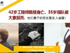 42岁工程师跳楼身亡35岁领队被大象踩死19页.ppt