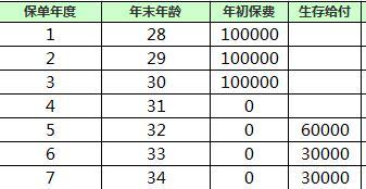 中国人寿鑫禧宝产品计划书3页.xls