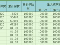 横琴人寿优康保终身重大疾病保险计划书3页.xls