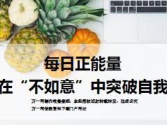 每日正能量在不如意中突破自我10页.ppt