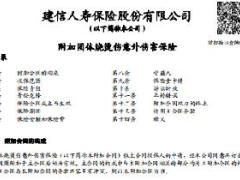 建信人寿附加团体烧烫伤以外伤害保险条款费率表.rar