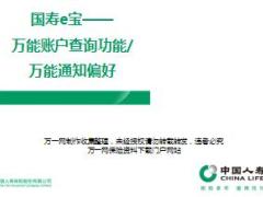 国寿e宝功能介绍之万能账户查询通知偏好7页.ppt