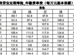 中荷房贷宝定期寿险保险合同条款费率表.rar