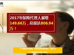 2017年保险代理人暴增149万总量达807万24页.ppt