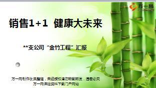 优秀机构团队自主经营销售1加1工程工作汇报63页.ppt