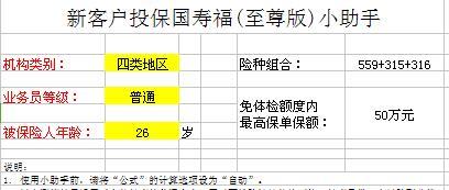 2018新客户投保国寿福至尊版核保小助手1页.xls