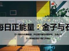 每日正能量金子与石头9页.ppt