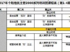个险绩优主管培训课件1课程表2页.xls
