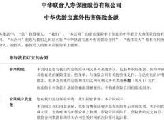 中华优游宝意外伤害保险条款费率表.rar