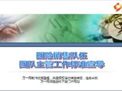 团险销售队伍团队主管工作标准宣导87页.ppt