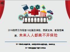 2018两会政府工作报告13处提及保险22页.ppt