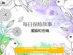 每日保险故事蜜蜂和苍蝇6页.ppt