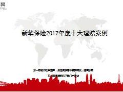 新华保险2017年度十大理赔案例21页.ppt