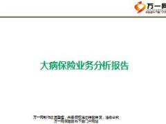 团险健康险培训课程11大病保险业务分析报告26页.ppt