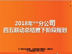 2018年四五联动经营总结及下阶段规划24页.ppt