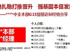 保险中支机构分享G15团队提前达标经验16页.ppt