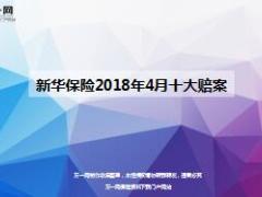 新华保险2018年4月十大赔案16页.ppt