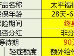 太平福禄康瑞与同业产品对比表7页.xlsx
