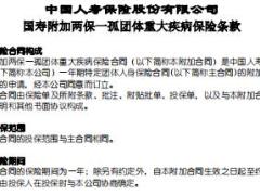 国寿附加两保一孤团体重大疾病保险条款.rar