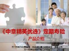 中意TM渠道精英优选定期寿险产品介绍20页.ppt