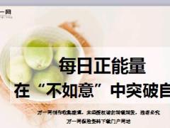 每日正能量在不如意中突破自我10页.ppt