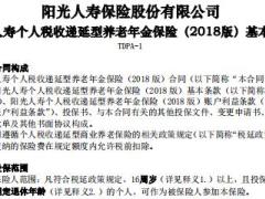 阳光人寿个人税收递延型养老年金保险A款2018版.rar