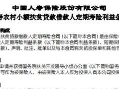 国寿农村小额扶贫贷款借款人定期寿险条款费率表.rar