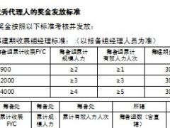 2018保险公司新筹团队支持政策方案3页.ppt