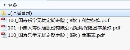 国寿乐学无忧定期寿险B款条款费率.rar