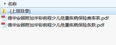 德华安顾附加华彩前程少儿危重疾病保险条款费率.rar