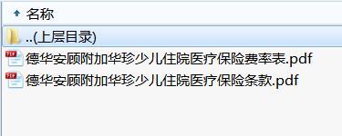 德华安顾附加华珍少儿住院医疗保险条款费率.rar