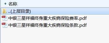 中银三星祥福终身重大疾病保险条款费率.rar