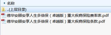 德华安顾安享人生多倍保卓越版重大疾病保险条款费率.rar