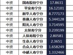 宁夏2018年前5月寿险公司总保费排行榜.xls