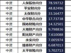 四川省2018年前6月寿险公司总保费排行榜.xls