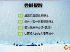 雪地星空冬日早会流程10页.ppt