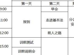 准主任第三轮培训1准主任轮训课表.xls