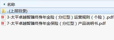 太平卓越智臻终身年金保险分红型产品说明书运营规则.rar