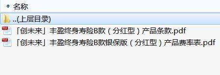 中信保诚创未来丰盈终身寿险B款分红型产品条款费率.rar