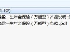 幸福稳盈一生年金保险万能型条款说明书.rar