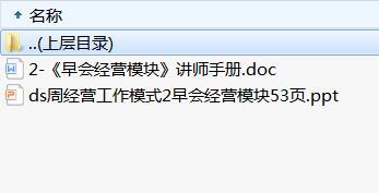 周经营工作模式2早会经营模块及讲师手册.rar