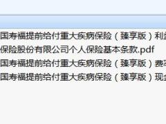 国寿附加国寿福提前给付重大疾病保险臻享版条款费率现金价值.rar