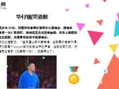 刘德华因病演唱会中途取消当场痛哭道歉11页.ppt