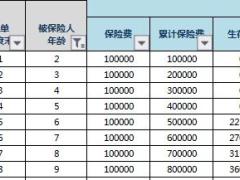 国华悦鑫享年金保险速查表自动计划书3页.xls