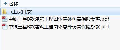 中银三星B款建筑工程团体意外伤害保险条款费率.rar