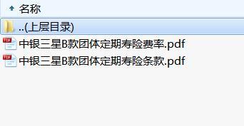 中银三星B款团体定期寿险条款费率.rar