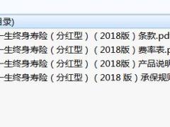 利安安好一生终身寿险分红型2018版条款费率说明书承保规则.rar