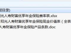 阳光人寿财富优享年金保险产品条款费率现金价值.rar
